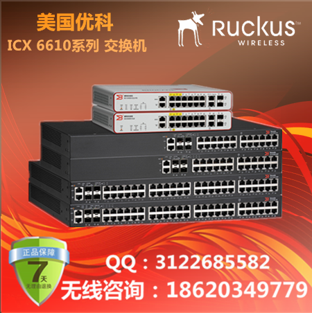 美国优科Brocade ICX 6610 Switches交换机/Ruckus icx6610-48交换机